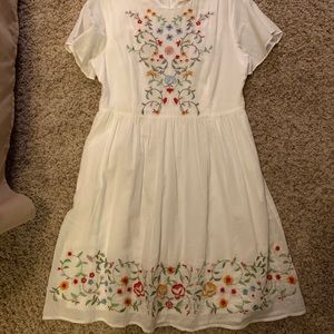 Roolee white embroidered dress.